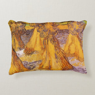 Sheaves of Wheat by Vincent van Gogh Decorative Cushion