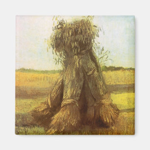 Sheaves of Wheat by Vincent van Gogh Magnet