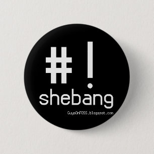 Shebang! 6 Cm Round Badge