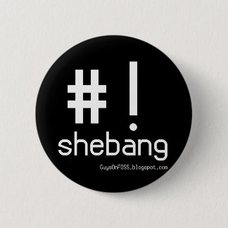 Shebang! 6 Cm Round Badge