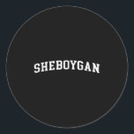 Sheboygan  classic round sticker<br><div class="desc">Sheboygan</div>