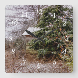 Shed Abandoned Wall Clock