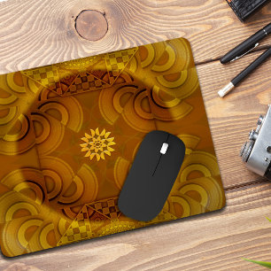 Sheen mesmerising semicircular art  mouse pad