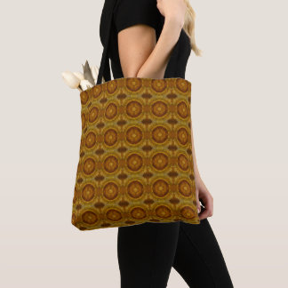 Sheen mesmerising semicircular pattern tote bag