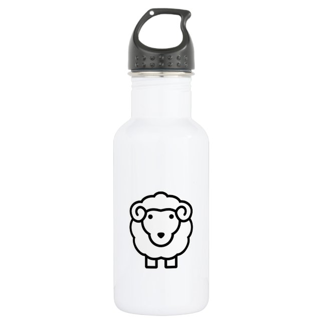 Sheep 532 Ml Water Bottle (Front)
