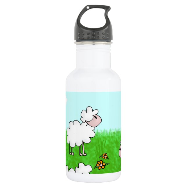 Sheep 532 Ml Water Bottle (Front)