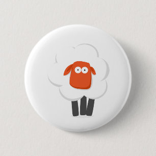 Sheep 6 Cm Round Badge