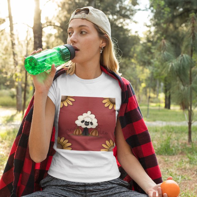 Sheep And Flowers T-Shirt (Creator Uploaded)