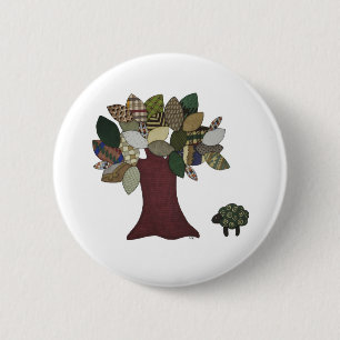 Sheep and Tree Button