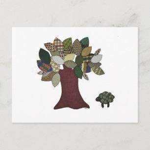 Sheep and Tree Postcard