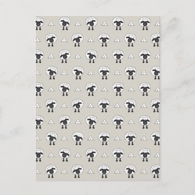 Sheep And Wool Postcard (Front)