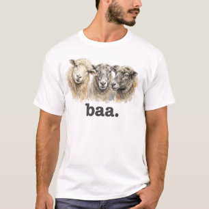 Sheep Baa Funny Sheep Lover Funny Baa T-Shirt