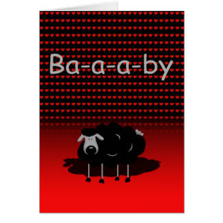 Sheep, Baby I Love Ewe Funny Card