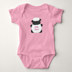 Sheep Baby Shower Pink Bodysuit