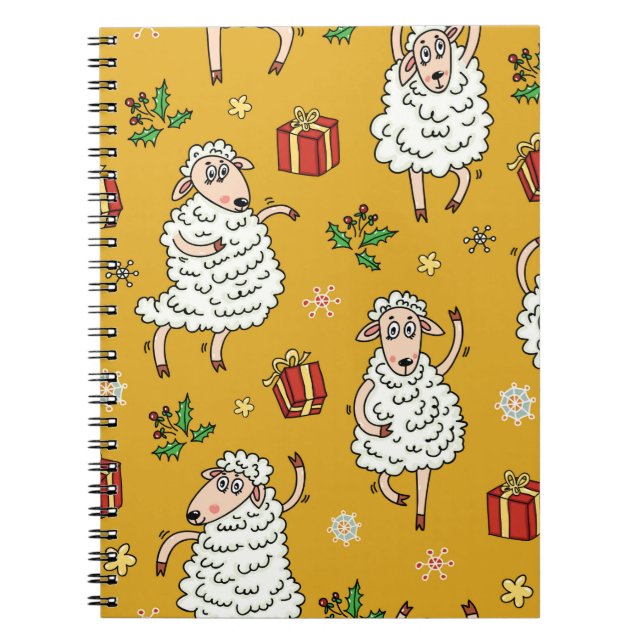 sheep background vintage notebook (Front)