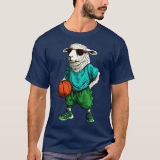 Sheep Basketball / Basketball Player Sheep T-Shirt