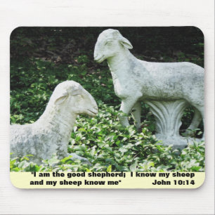 Sheep Bible Verse Mouse Pad