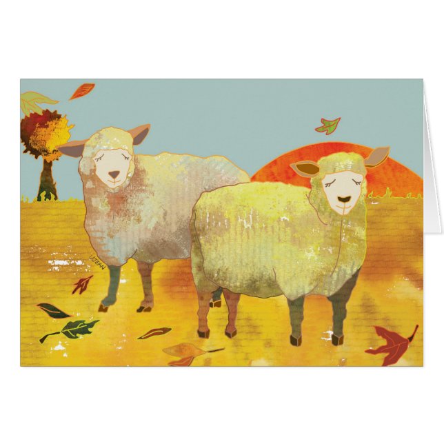 Sheep Blank Card (Front Horizontal)