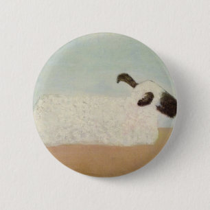 Sheep (by Milton Avery) 6 Cm Round Badge