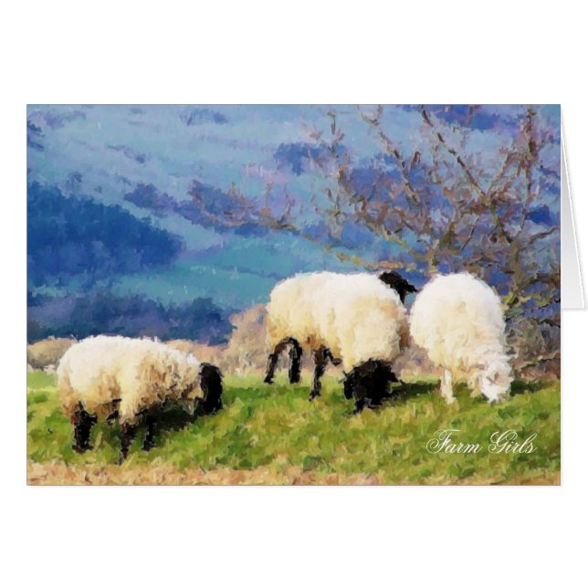 SHEEP CARD (Front Horizontal)