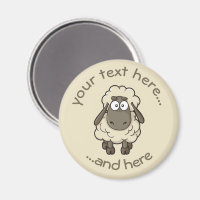 Sheep Cartoon Beige