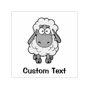 Sheep Cartoon Self-inking Stamp