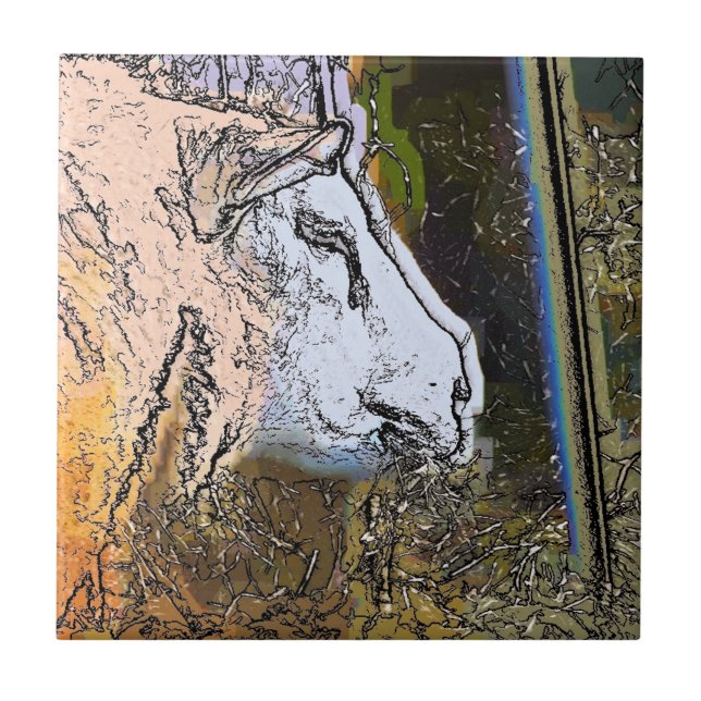 SHEEP CERAMIC TILE (Front)