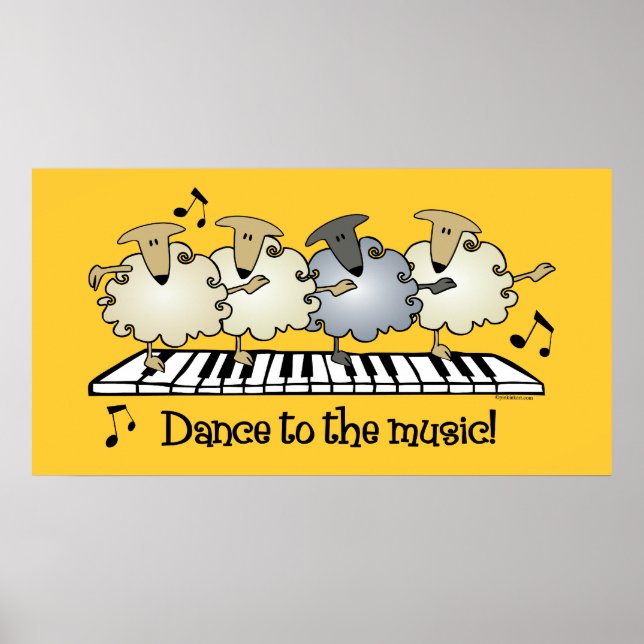 Sheep Chorus Line Print (Front)