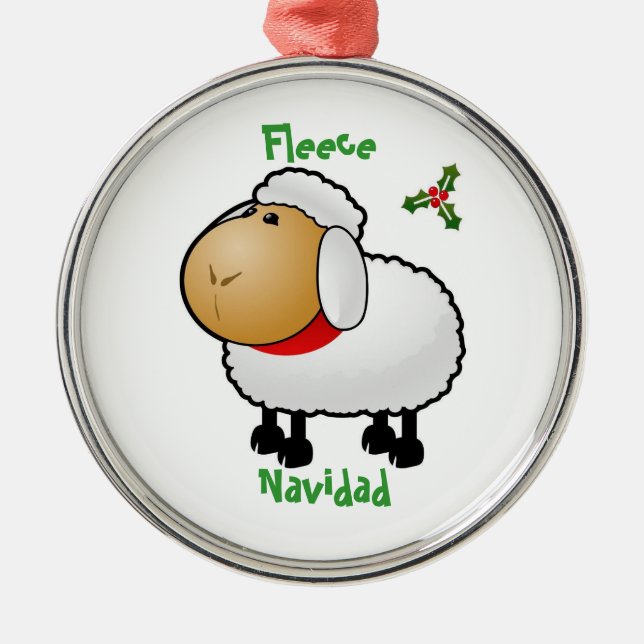 Sheep Christmas ornament (Front)