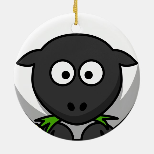 Sheep Christmas Ornament (Back)