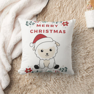 Sheep Christmas Sheep Winter Animals Cushion