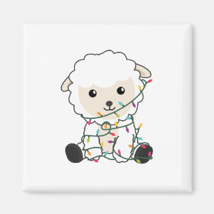 Sheep Christmas Snow Winter Animals Sheeps Magnet