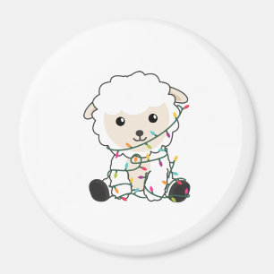 Sheep Christmas Snow Winter Animals Sheeps Magnet