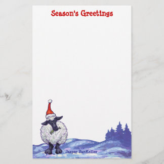 Sheep Christmas Stationery