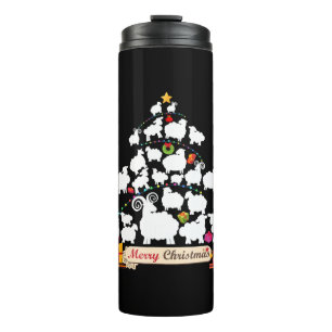 Sheep Christmas Tree Gift Funny Christmas Gifts Thermal Tumbler