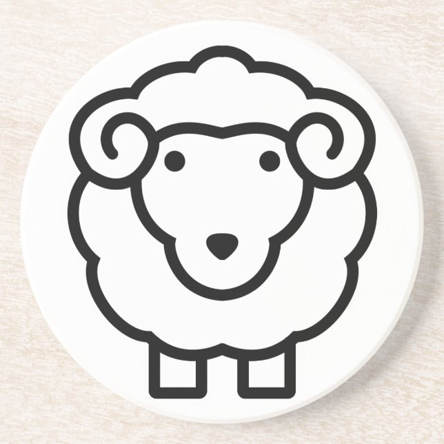 Sheep Coaster (Front)
