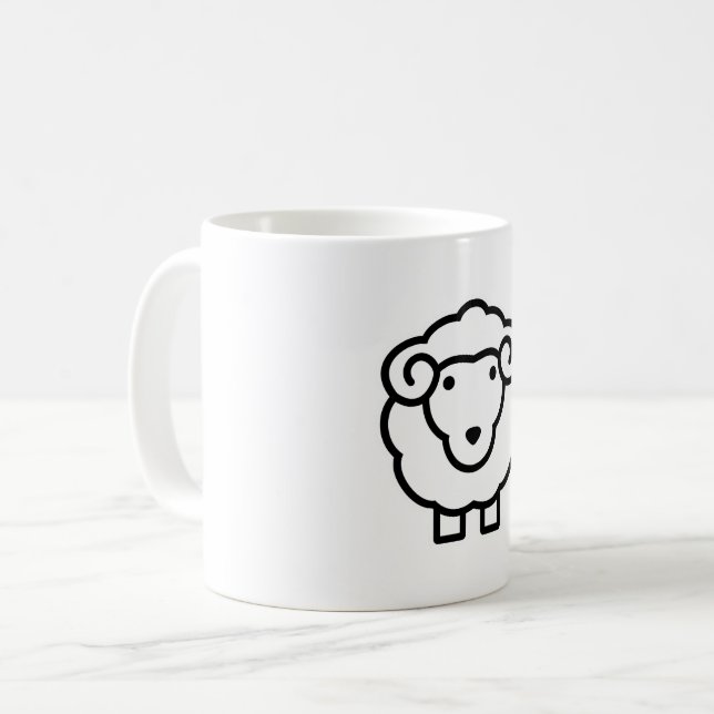 Sheep Coffee Mug (Front Left)