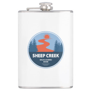 Sheep Creek Wild And Scenic River Idaho Hip Flask