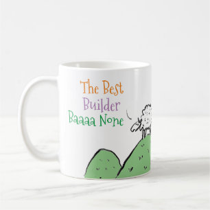 Sheep Design for a Builder Coffee Mug