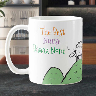 Sheep Design for a Nurse Coffee Mug