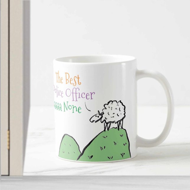 Sheep Design for a Police Officer Coffee Mug (Creator Uploaded)