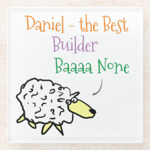Sheep Design for an Builder Glass Coaster