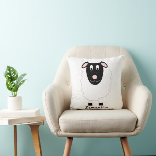 Sheep Design Personalised Cushion