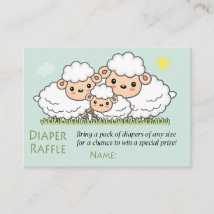 Sheep Diaper Raffle Tickets