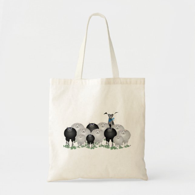 Sheep Dog Tote Bag (Front)