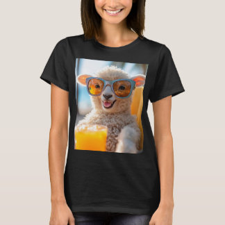 Sheep enjoys beach holiday T-Shirt