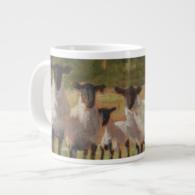 Sheep Family Large Coffee Mug (Front Left)