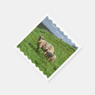 Sheep Family Napkin