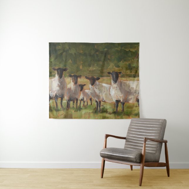 Sheep Family Tapestry (In Situ (Horizontal))