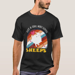 Sheep Farm Animal Lover Girl Women Sheep T-Shirt